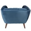 Fauteuil Beryl Velours Bleu 5