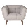 Fauteuil Beryl gris clair Fauteuil Beryl gris clair
