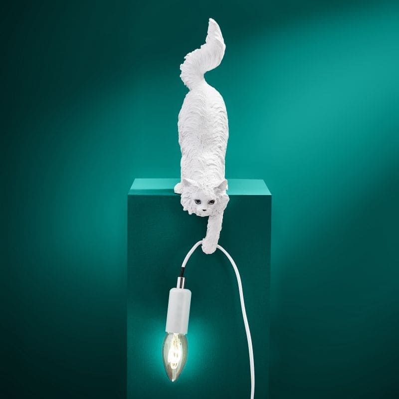 Lampe A Poser Chat Chichi blanc werns