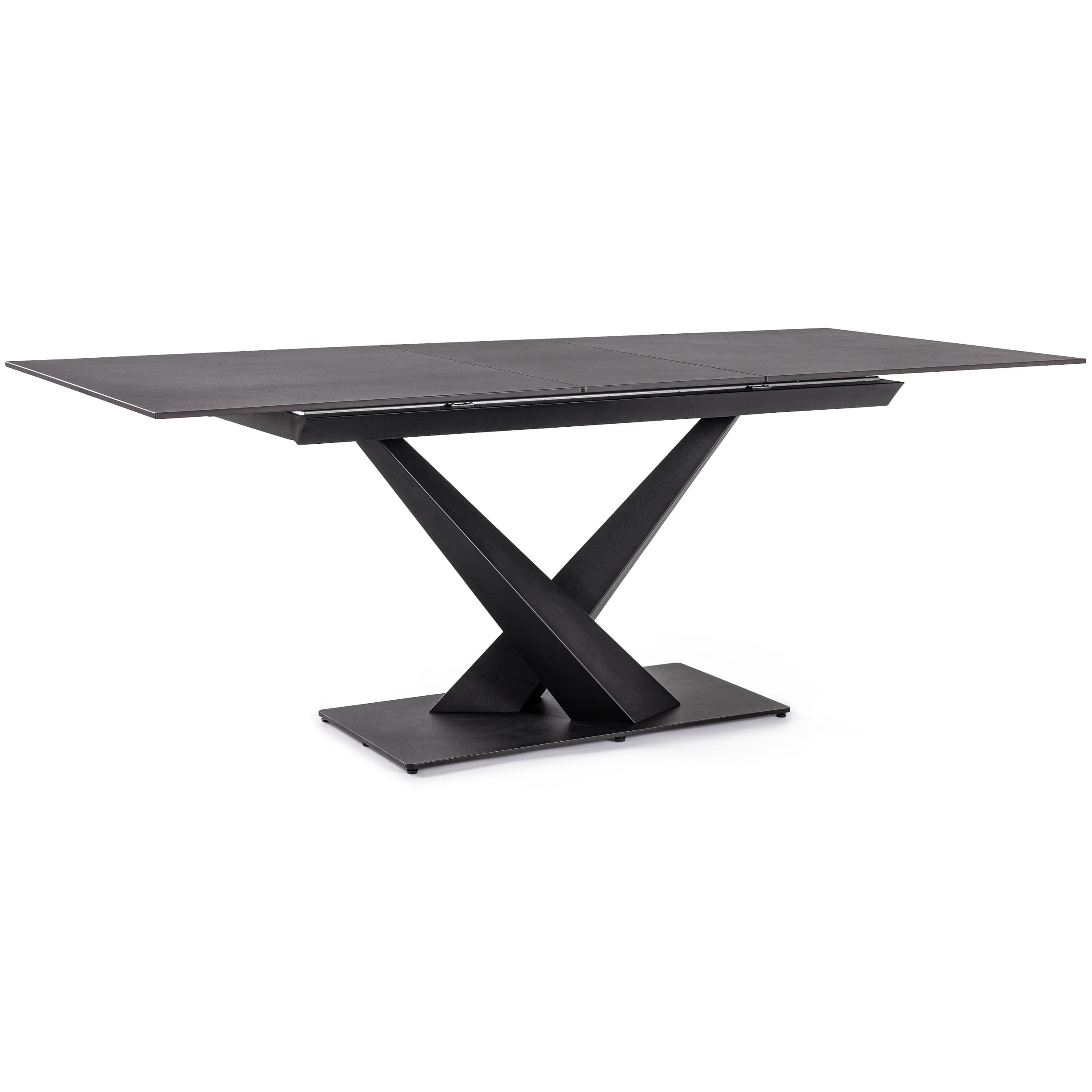 Table de Repas Céramique Extensible Noire Blaxx-design- table rectangulaire-majdeltier 1 Table de Repas Ceramique Extensible Noire Blaxx design table rectangulaire majdeltier 1