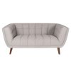 canape beryl 2 places gris clair