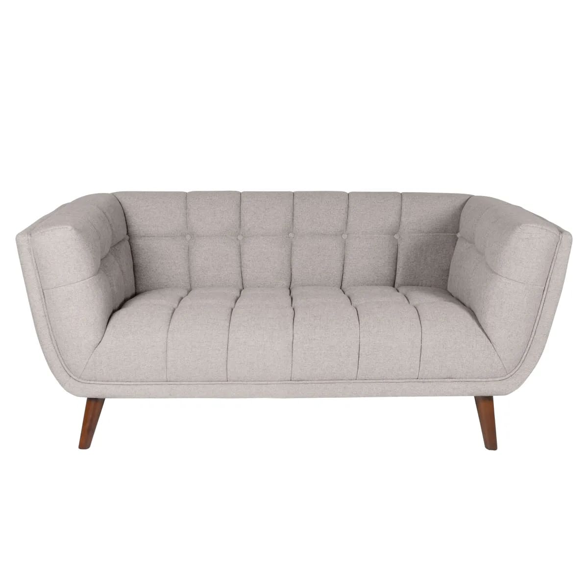 canape beryl 2 places gris clair