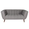 canape beryl 2 places gris fonce
