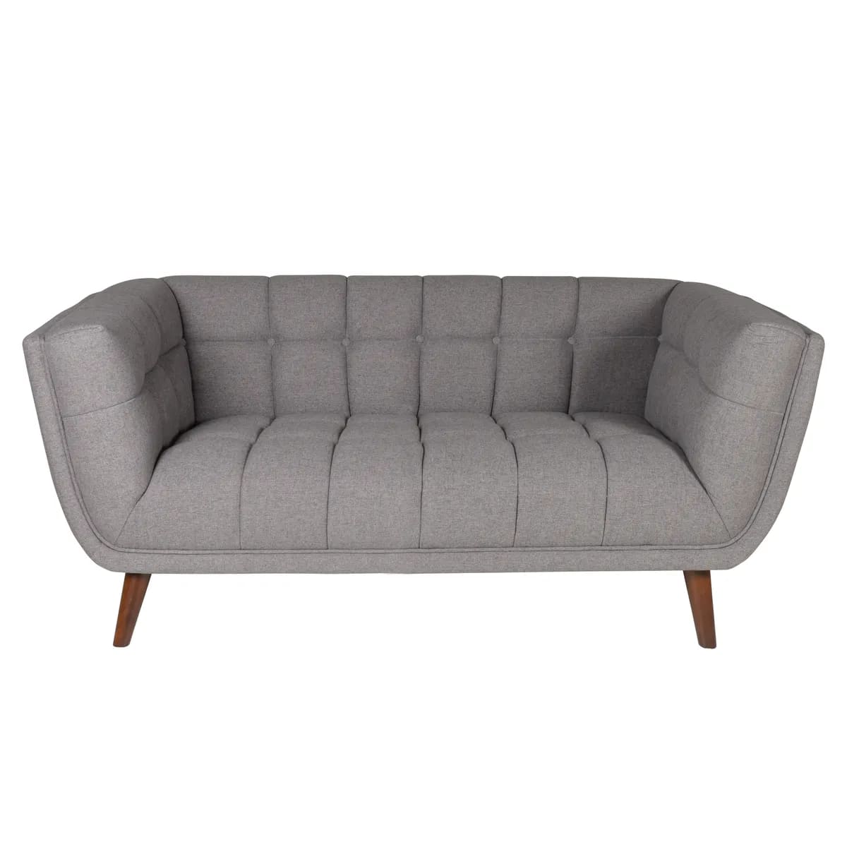 canape beryl 2 places gris fonce