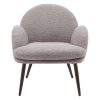 fauteuil oreo gris taupe laine bouclée fauteuil oreo gris taupe laine bouclee