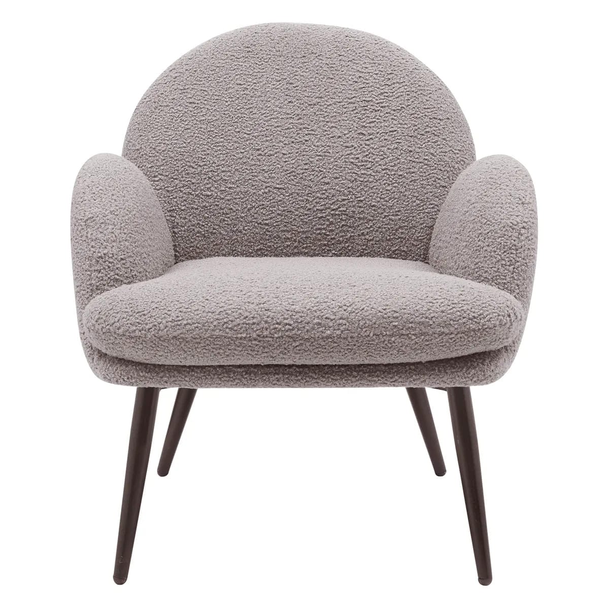 fauteuil oreo gris taupe laine bouclée fauteuil oreo gris taupe laine bouclee