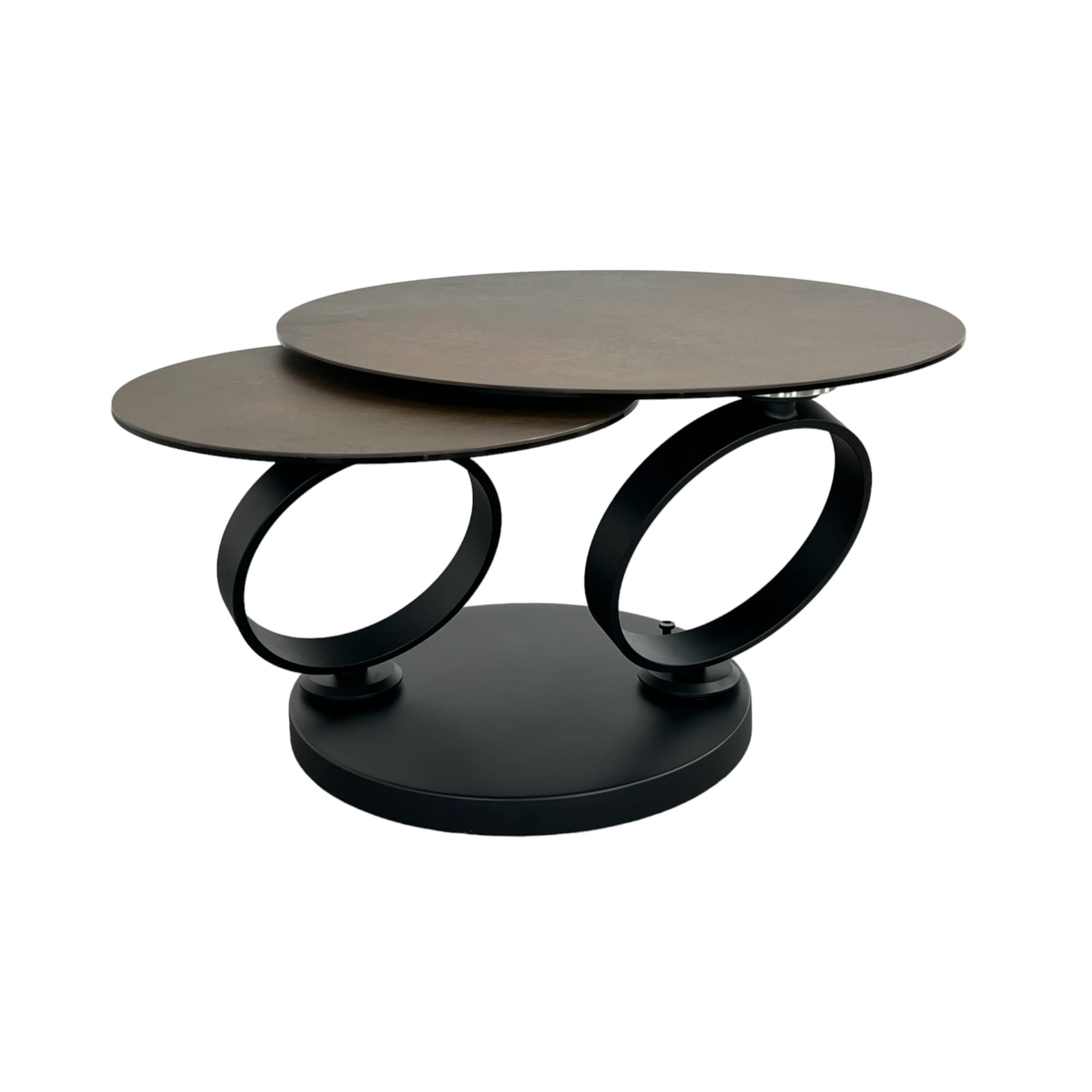 table basse pivotante en céramique bronze 2 table basse pivotante en ceramique bronze 2