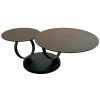 table basse pivotante en céramique bronze 9 table basse pivotante en ceramique bronze 9