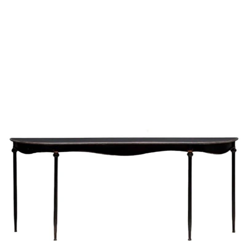 Console Noire Orléans En Métal 1 Console Noire Orléans En Métal