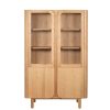 Buffet Vitrine Chene Clair Sirocco 4 Portes 1