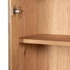 Buffet Vitrine Chene Clair Sirocco 4 Portes 11