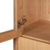 Buffet Vitrine Chene Clair Sirocco 4 Portes 3
