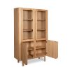 Buffet Vitrine Chene Clair Sirocco 4 Portes 8
