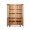 Buffet Vitrine Chene Clair Sirocco 4 Portes 9