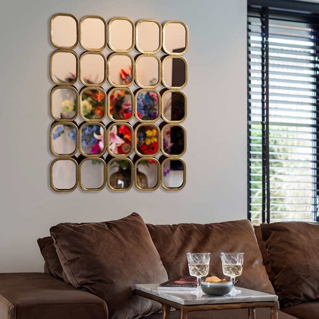 Miroir Marila Avec 25 Miroirs-doré-grand miroir-magasin-majdeltier-decoration-nord-hauts-de-france miroir design-majdeltier