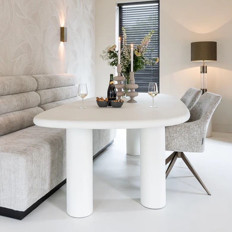Table Bloomstone 235 cm -table blanche-table galet-forme-organique-majdeltier-design3 Table Bloomstone 235 cm table blanche table galet forme organique majdeltier design3