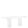 Table organique Bloomstone 260 cm Table Bloomstone - Une table blanche organique nuage