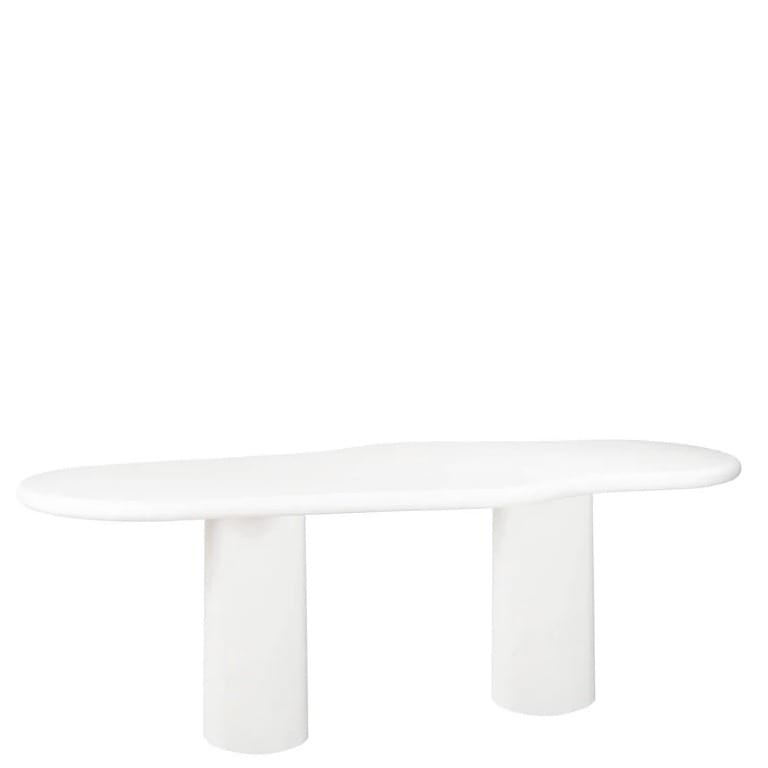 Table organique Bloomstone 260 cm Table Bloomstone - Une table blanche organique nuage