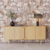 buffet sirocco 4 portes enfilade chene clair 3