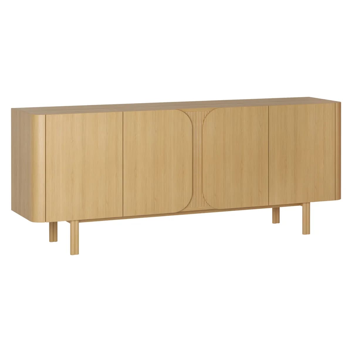 buffet sirocco 4 portes enfilade chene clair 4
