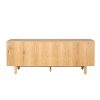 buffet sirocco 4 portes enfilade chene clair 5