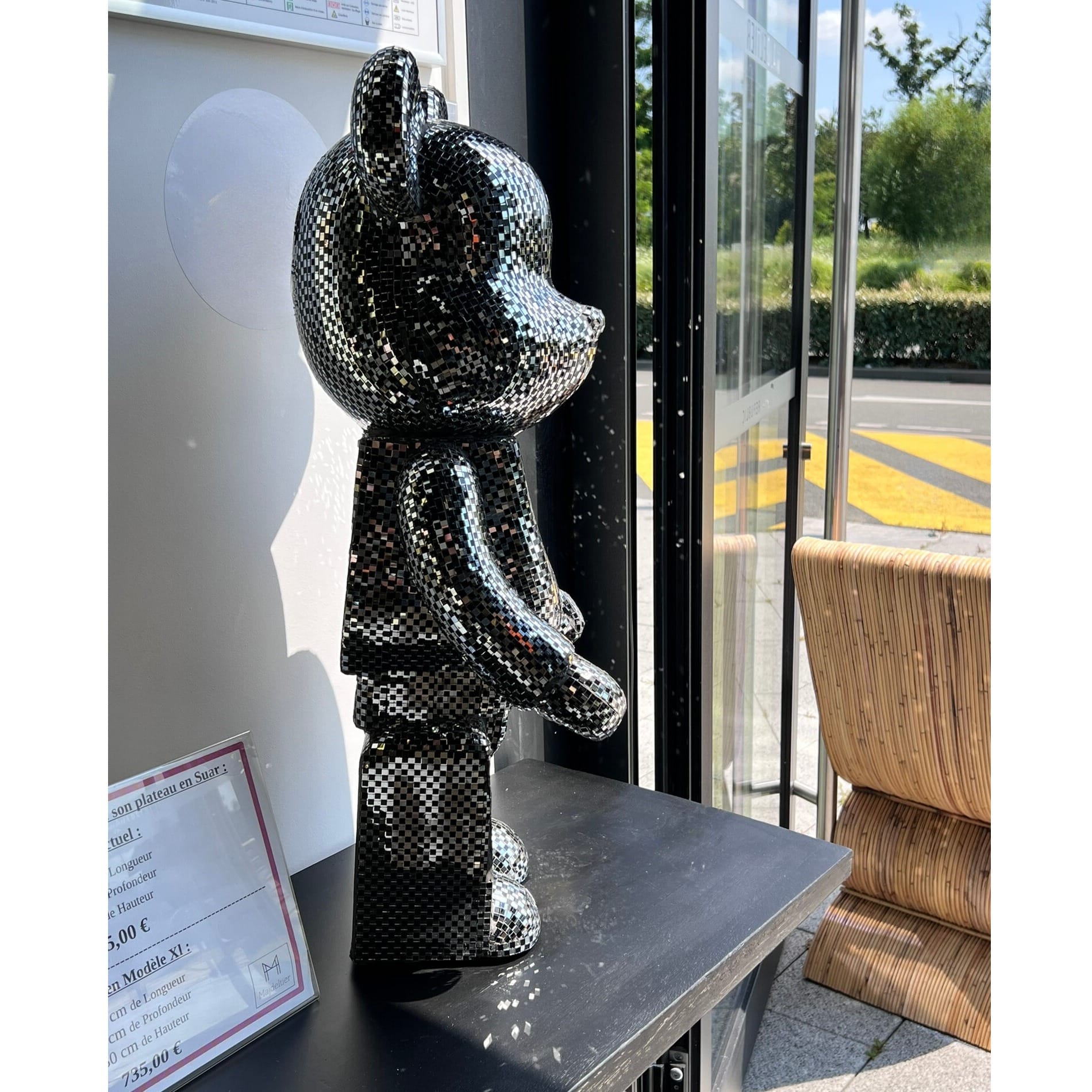our miroir-facettes-reflets-soleil-design-majdeltier-bearbrick-2 our miroir facettes reflets soleil design majdeltier bearbrick 2