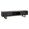 meuble tv Hunter- chene noir-brossé-majdeltier-190cm meuble tv Hunter chene noir brosse majdeltier 190cm
