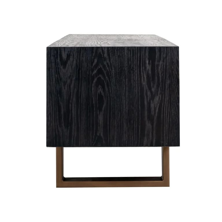meuble tv Hunter- chene noir-brossé-majdeltier-190cm-design2 meuble tv Hunter chene noir brosse majdeltier 190cm design2