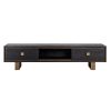 meuble tv Hunter- chene noir-brossé-majdeltier-190cm3 meuble tv Hunter chene noir brosse majdeltier 190cm3