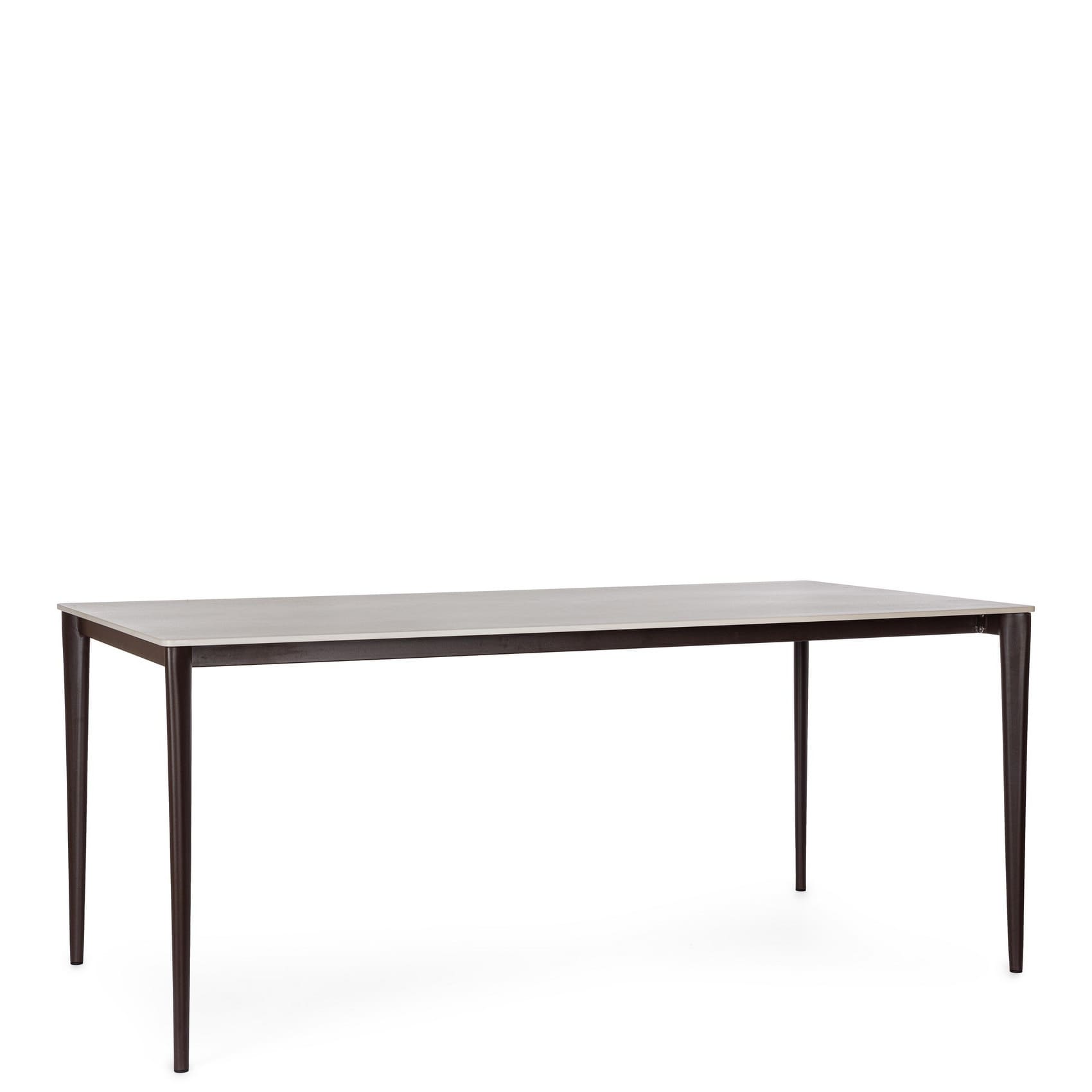Table Repas Céramique Thobias gris taupe 3 Table Repas Ceramique Thobias gris taupe 3