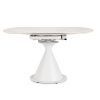 Table Ronde Céramique Extensible Enro blanche Table Ronde Ceramique Extensible Enro blanche