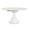 Table Ronde Céramique Extensible Enro blanche 2 Table Ronde Ceramique Extensible Enro blanche 2