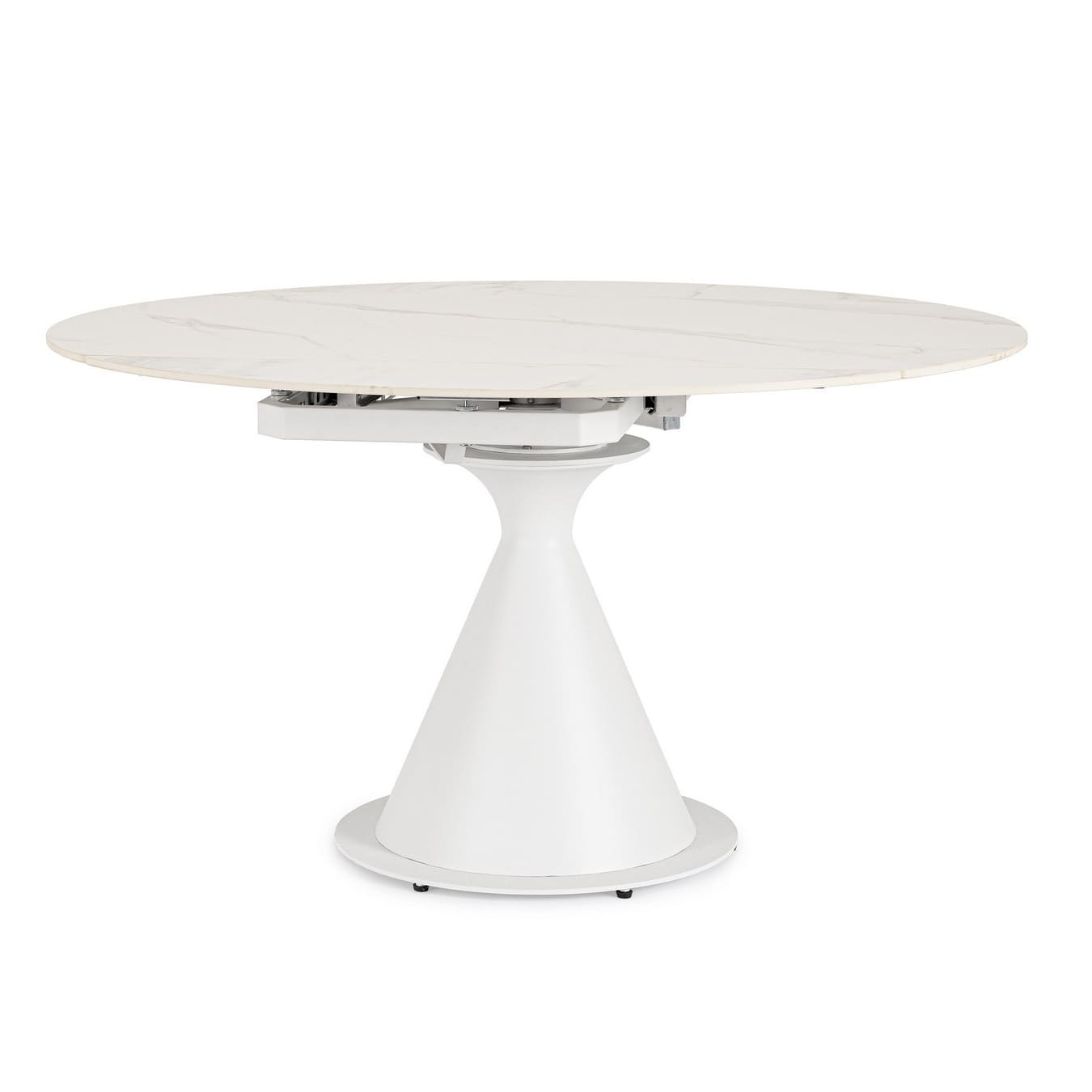 Table Ronde Céramique Extensible Enro blanche 2 Table Ronde Ceramique Extensible Enro blanche 2