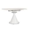 Table Ronde Céramique Extensible Enro blanche 3 Table Ronde Ceramique Extensible Enro blanche 3