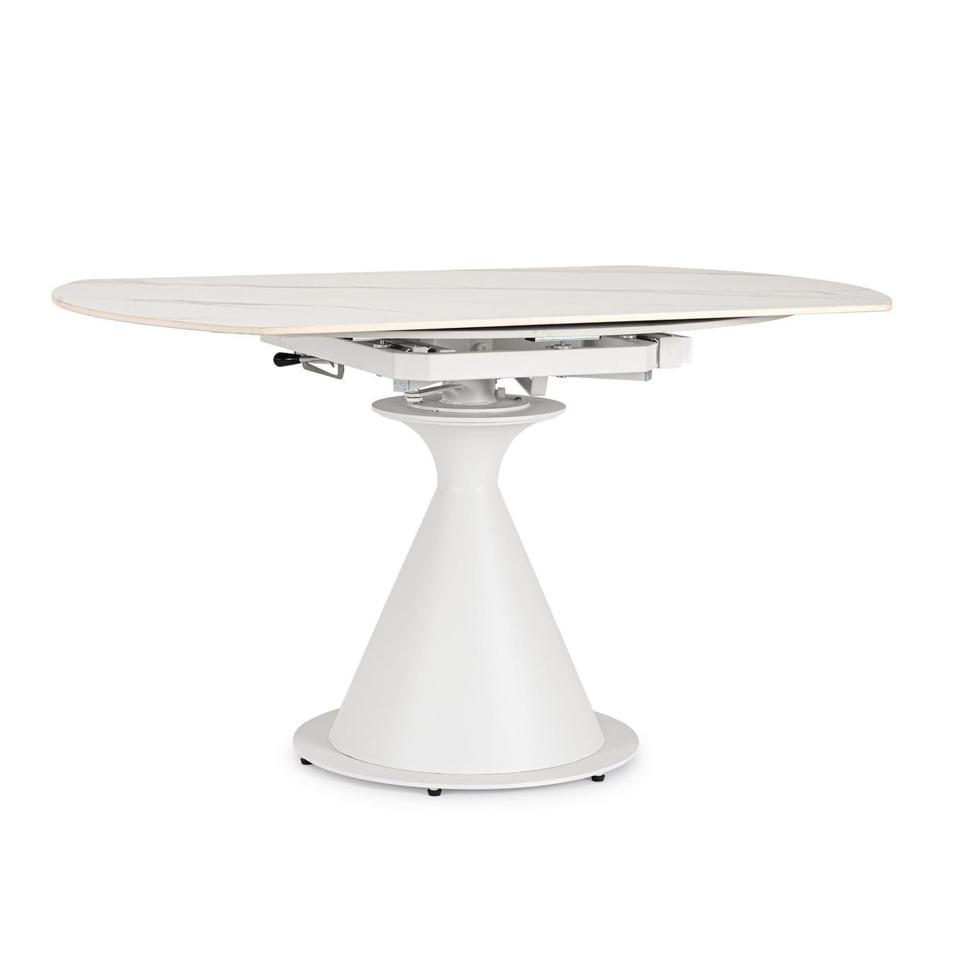 Table Ronde Céramique Extensible Enro blanche 3 Table Ronde Ceramique Extensible Enro blanche 3