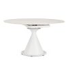 Table Ronde Céramique Extensible Enro blanche 4 Table Ronde Ceramique Extensible Enro blanche 4