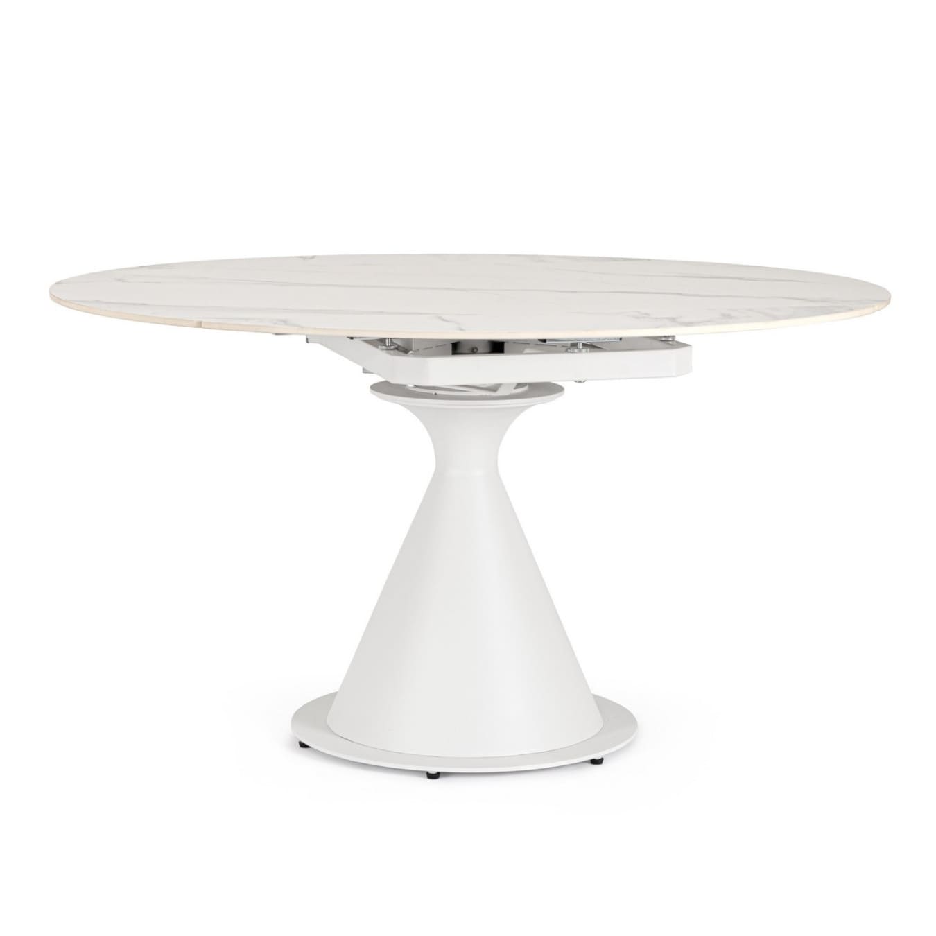 Table Ronde Céramique Extensible Enro blanche 4 Table Ronde Ceramique Extensible Enro blanche 4