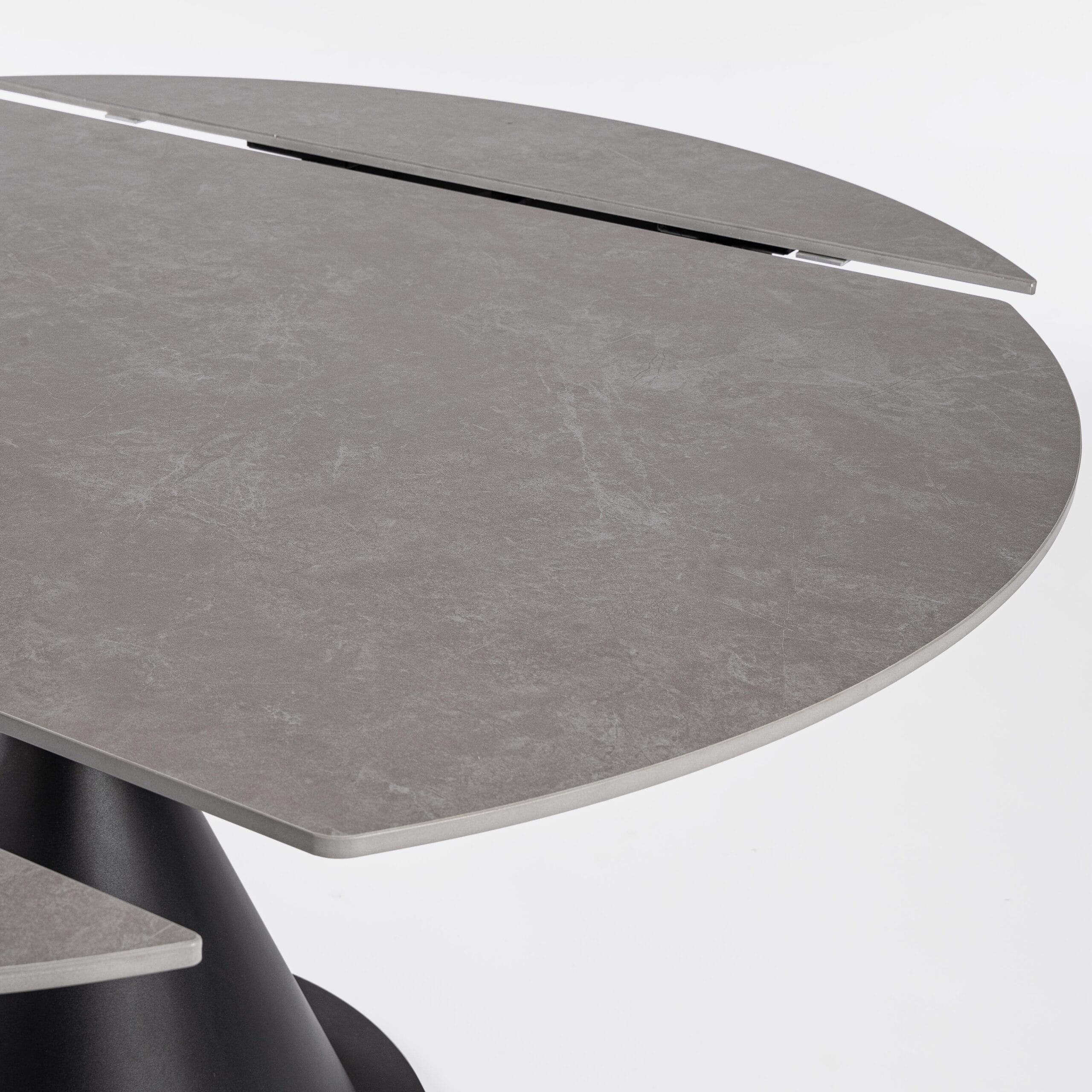 Table Ronde Ceramique Extensible Enro marbre gris majdeltier 2 scaled