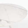 Table Ronde Céramique Extensible Marla Blanche 2 Table Ronde Ceramique Extensible Marla Blanche 2