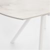 Table Ronde Céramique Extensible Marla Blanche 3 Table Ronde Ceramique Extensible Marla Blanche 3
