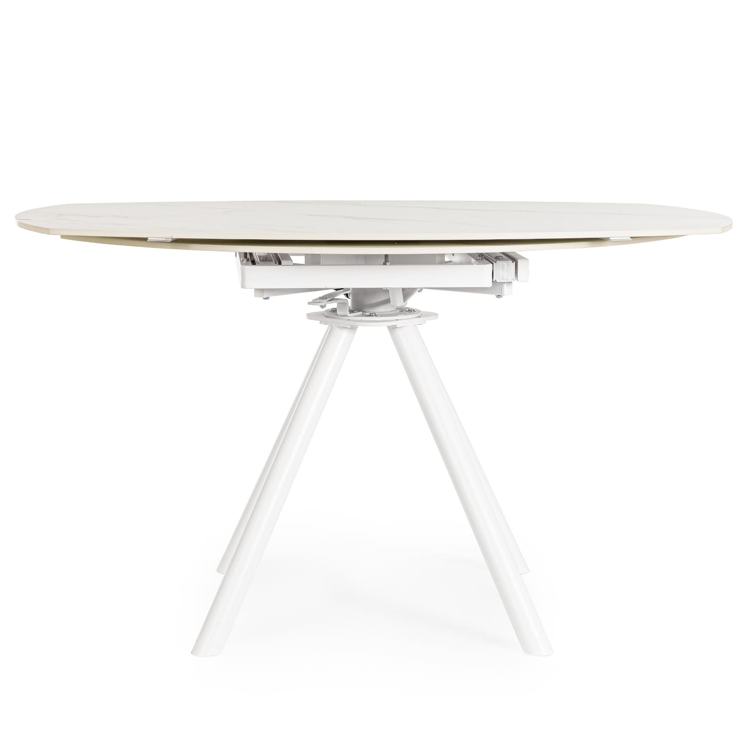 Table Ronde Céramique Extensible Marla Blanche-diamétre-135-majdeltier-design 2 Table Ronde Ceramique Extensible Marla Blanche diametre 135 majdeltier design 2