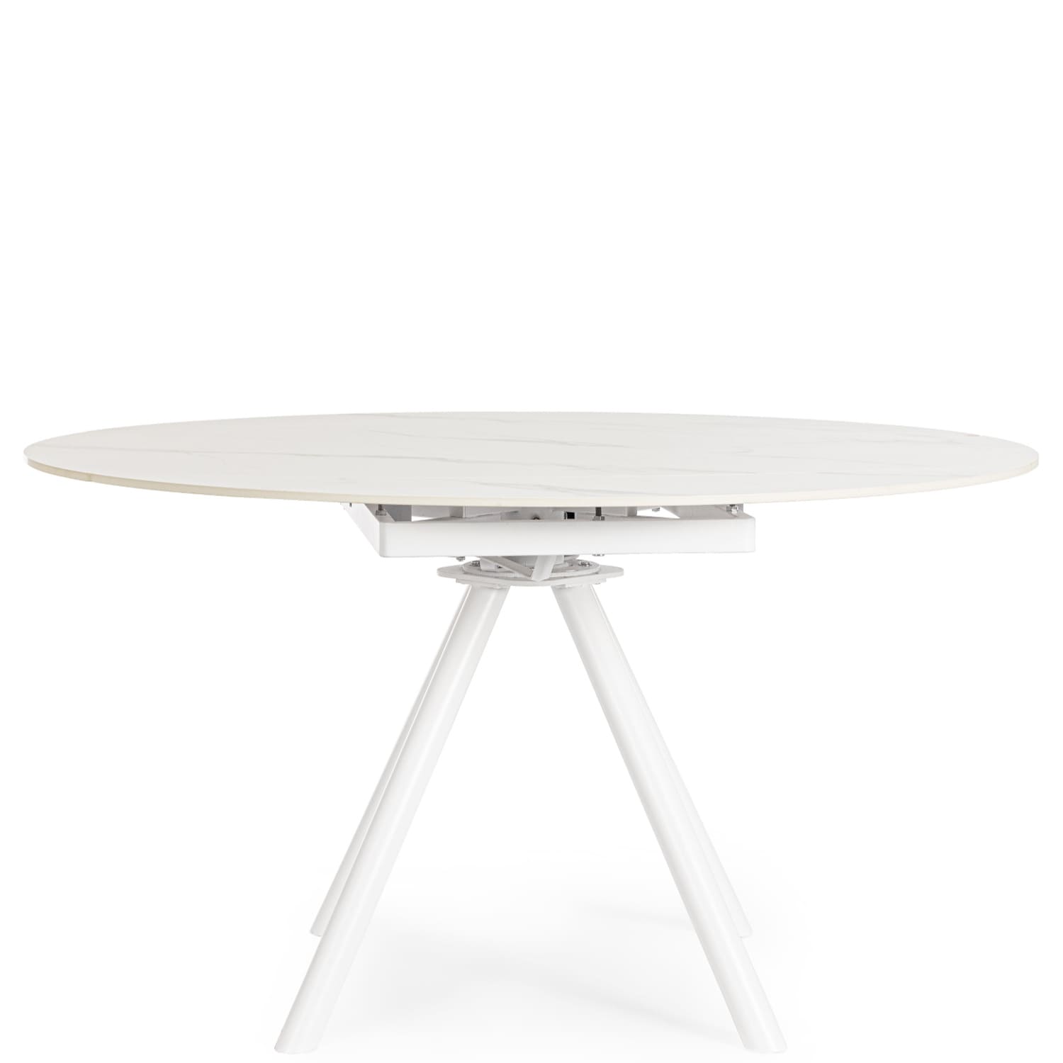 Table Ronde Céramique Extensible Marla Blanche-diamétre-135-majdeltier-design 3 Table Ronde Céramique Extensible Marla Blanche - Une table blanche raffinée