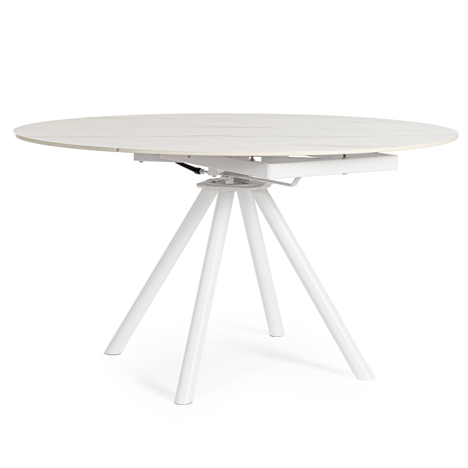 Table Ronde Céramique Extensible Marla Blanche-diamétre-135-majdeltier Table Ronde Ceramique Extensible Marla Blanche diametre 135 majdeltier