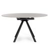 Table Ronde Ceramique Extensible Marla O135 cm Gris Clair majdeltier 2