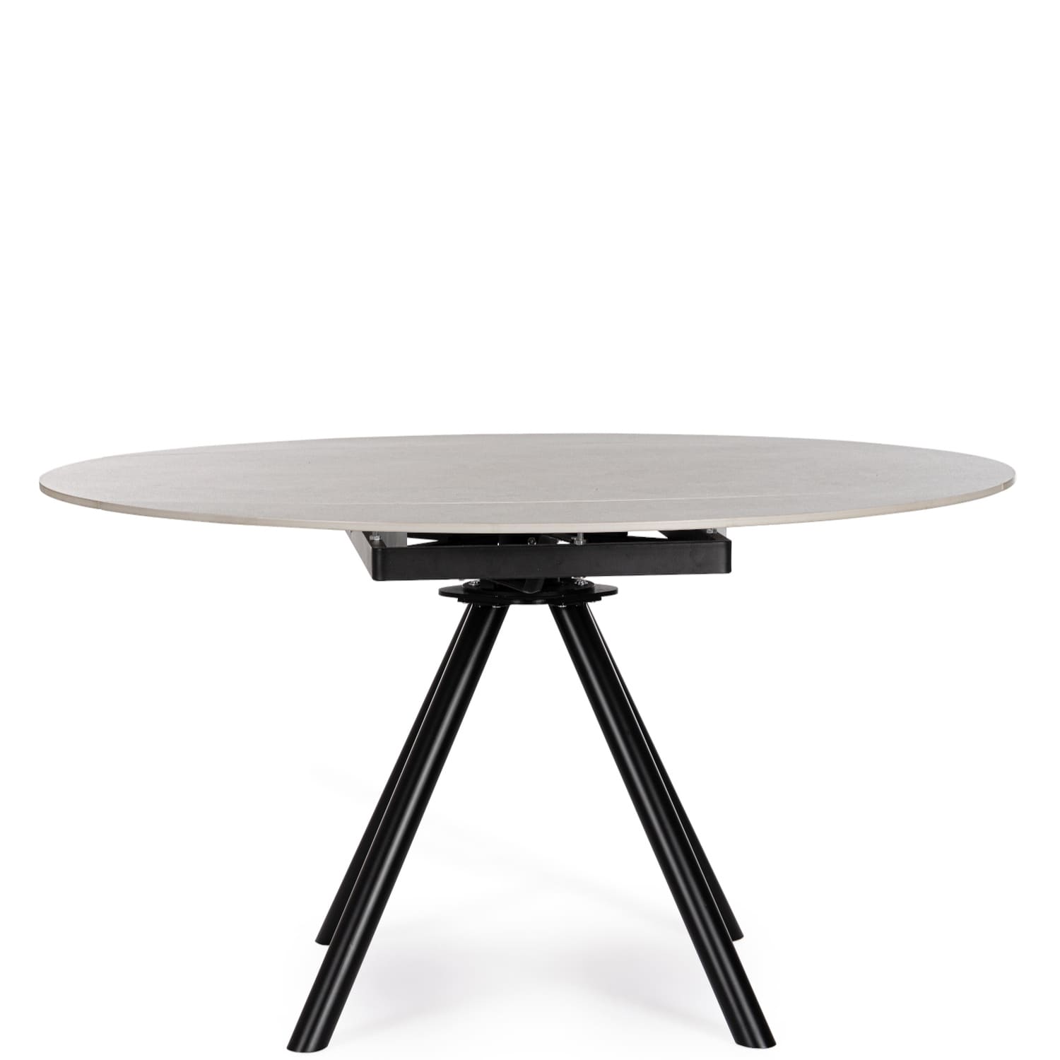 Table Ronde Ceramique Extensible Marla O135 cm Gris Clair majdeltier 3