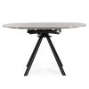 Table Ronde Ceramique Extensible Marla O135 cm Gris Clair majdeltier 4