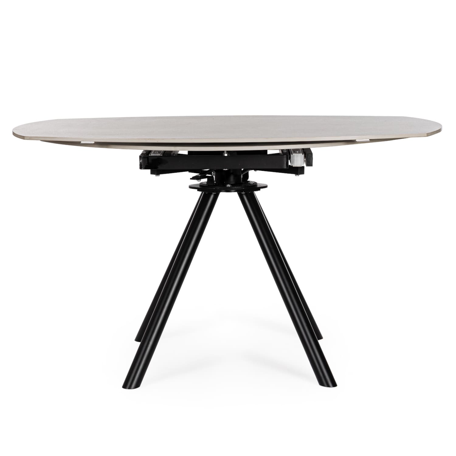 Table Ronde Ceramique Extensible Marla O135 cm Gris Clair majdeltier 4