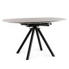 Table Ronde Ceramique Extensible Marla O135 cm Gris Clair majdeltier 5