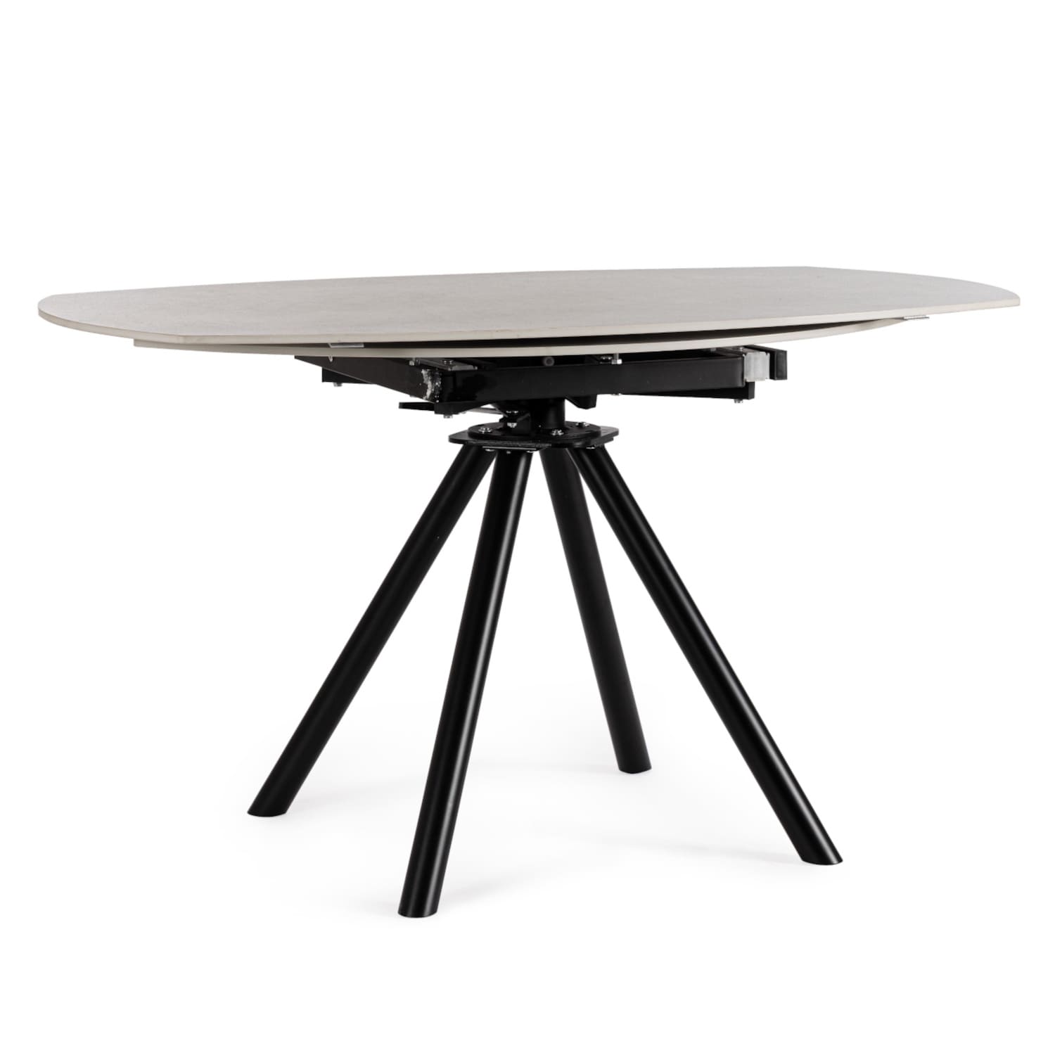 Table Ronde Ceramique Extensible Marla O135 cm Gris Clair majdeltier 5