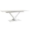 table céramique extensible-pied design-majdeltier-blanche-rectangulaire 2 table ceramique extensible pied design majdeltier blanche rectangulaire 2